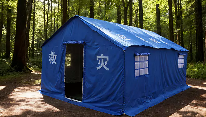 Favqulodda yordam chodirlari hayotni himoya qilish uchun mudofaa chizig'ini mustahkamlaydi